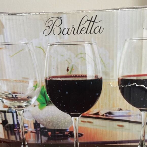 Barletta circleware wine glass cups 6 piece set 15.75 oz glasses new in box - Picture 2 of 7
